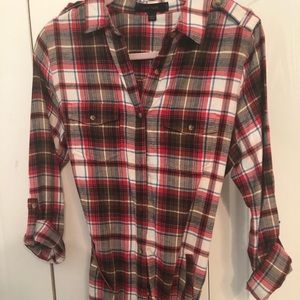 Flannel dress with belt!